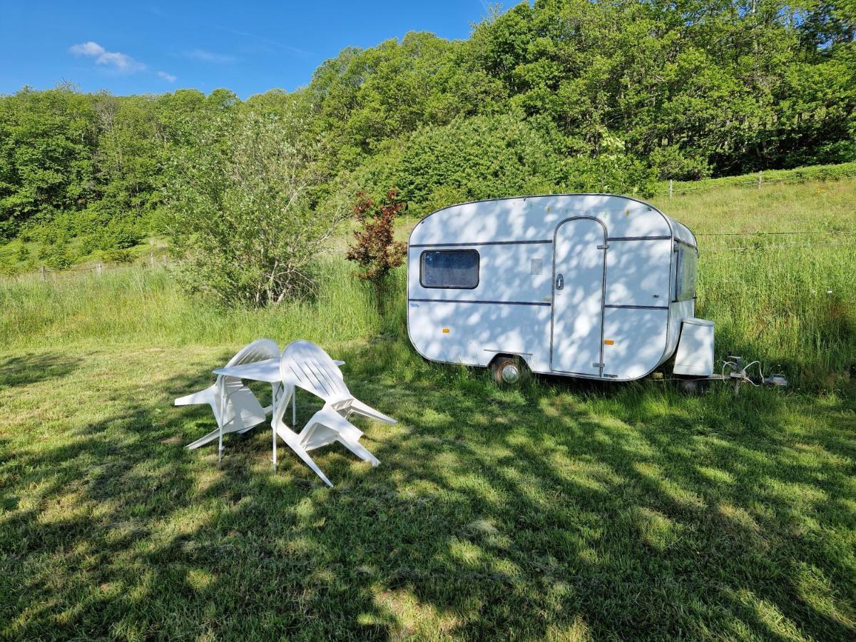 Camping La Foret Du Morvan Vintage Caravan Larochemillay Екстериор снимка