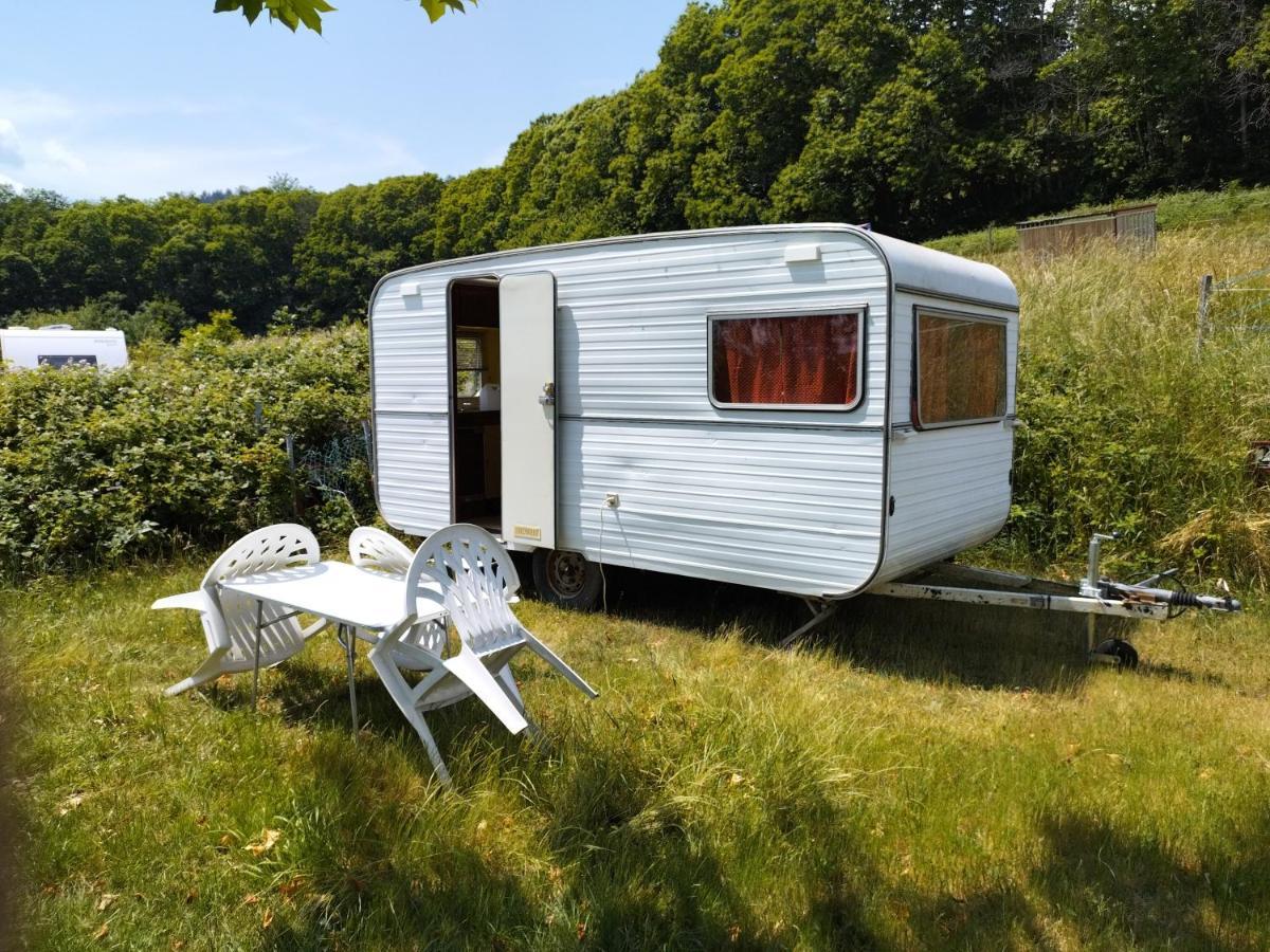 Camping La Foret Du Morvan Vintage Caravan Larochemillay Екстериор снимка